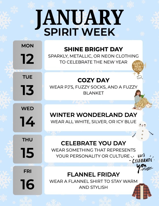 Spirit Week- TK-8th grades