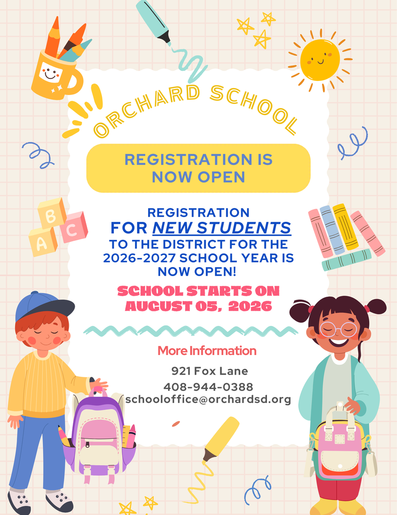 Registration for New TK - Kindergarten students for the 2026-27 school year is Now Open!