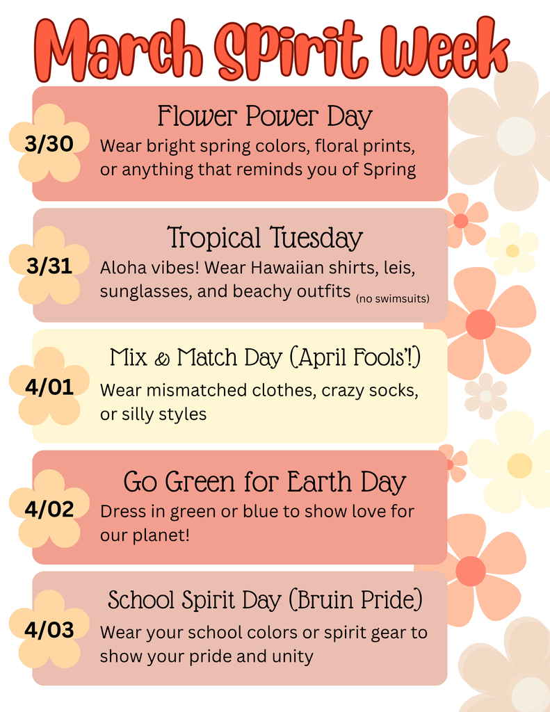 March Spirit Week