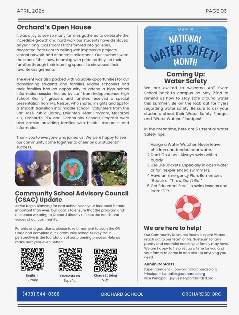  April 2026 Community Schools Newsletter