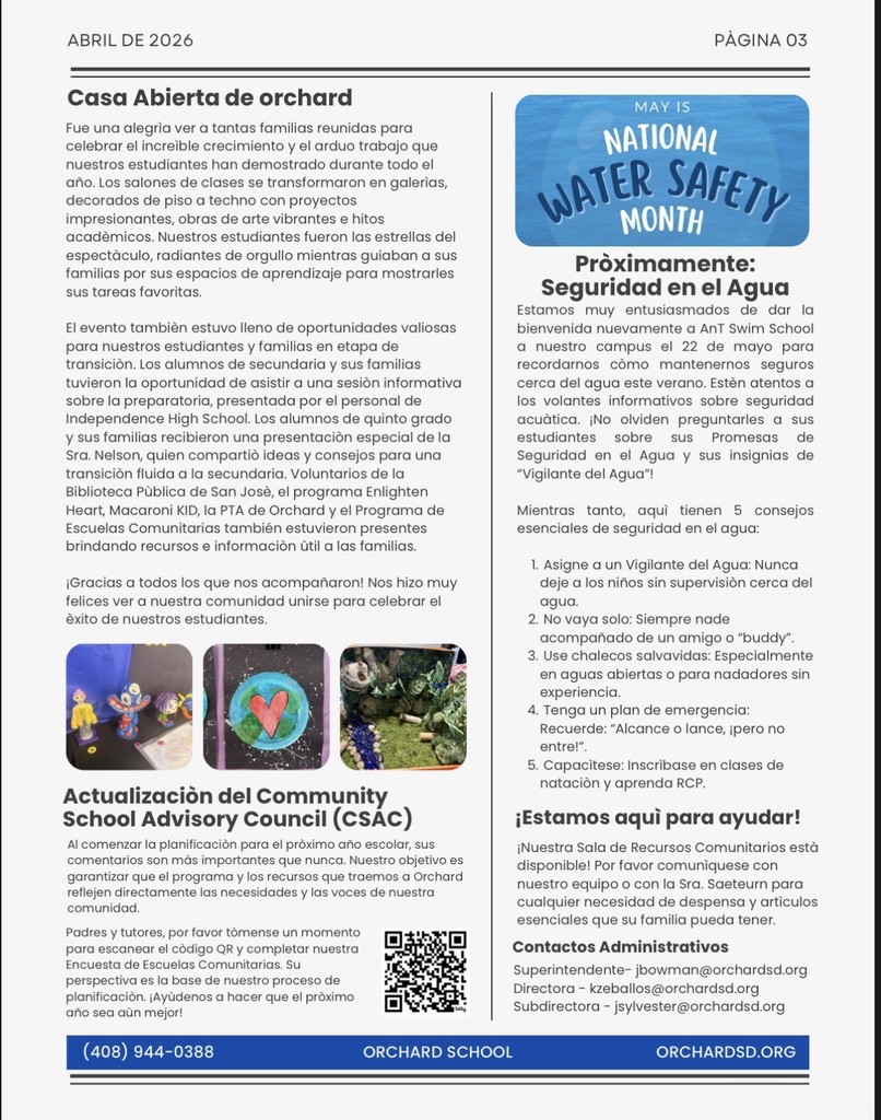  April 2026 Community Schools Newsletter