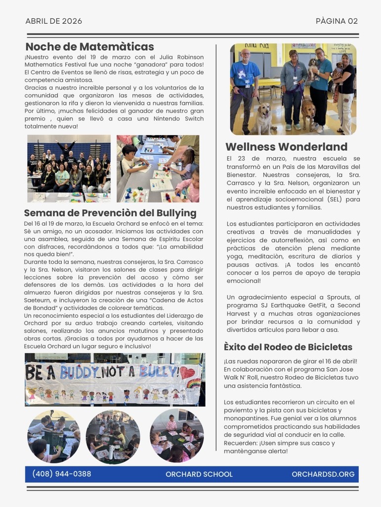  April 2026 Community Schools Newsletter