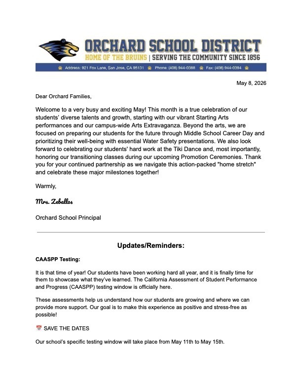 May Newsletter