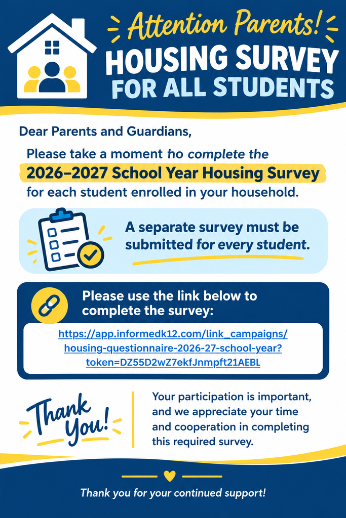2026–2027 School Year Housing Survey