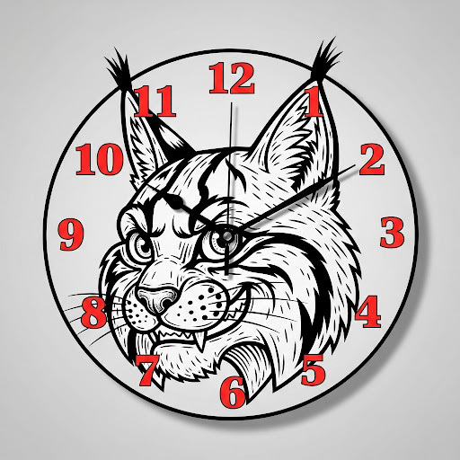 Bobcat Clock