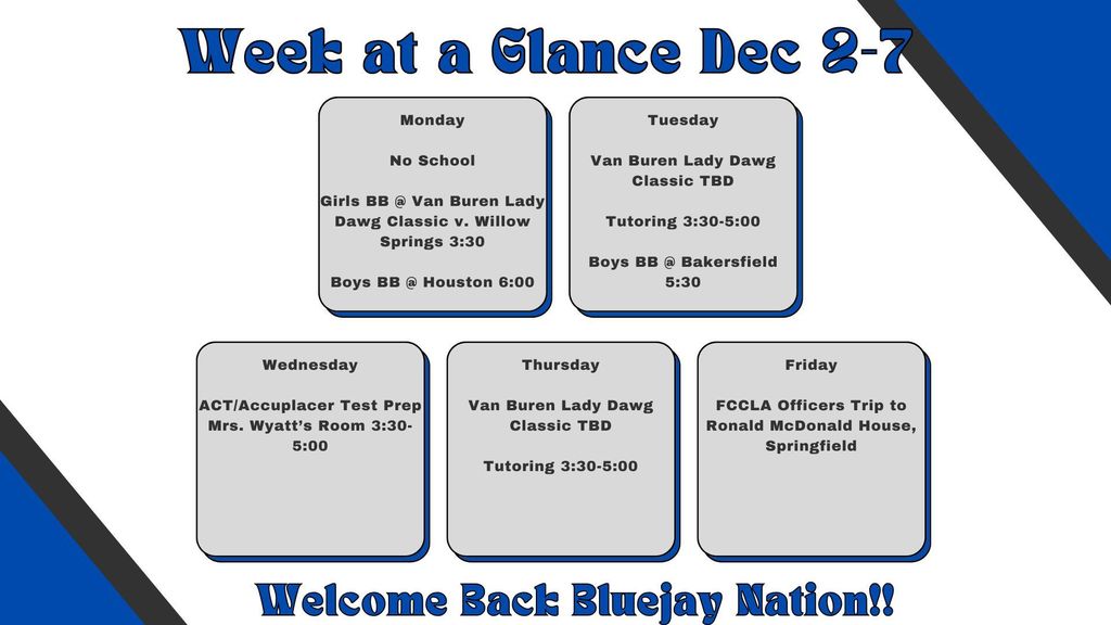 Week at a Glance