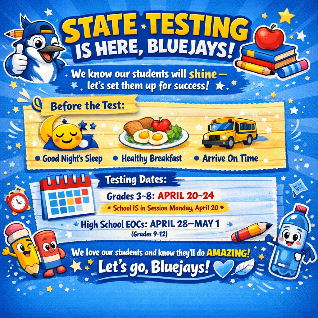 state testing schedule