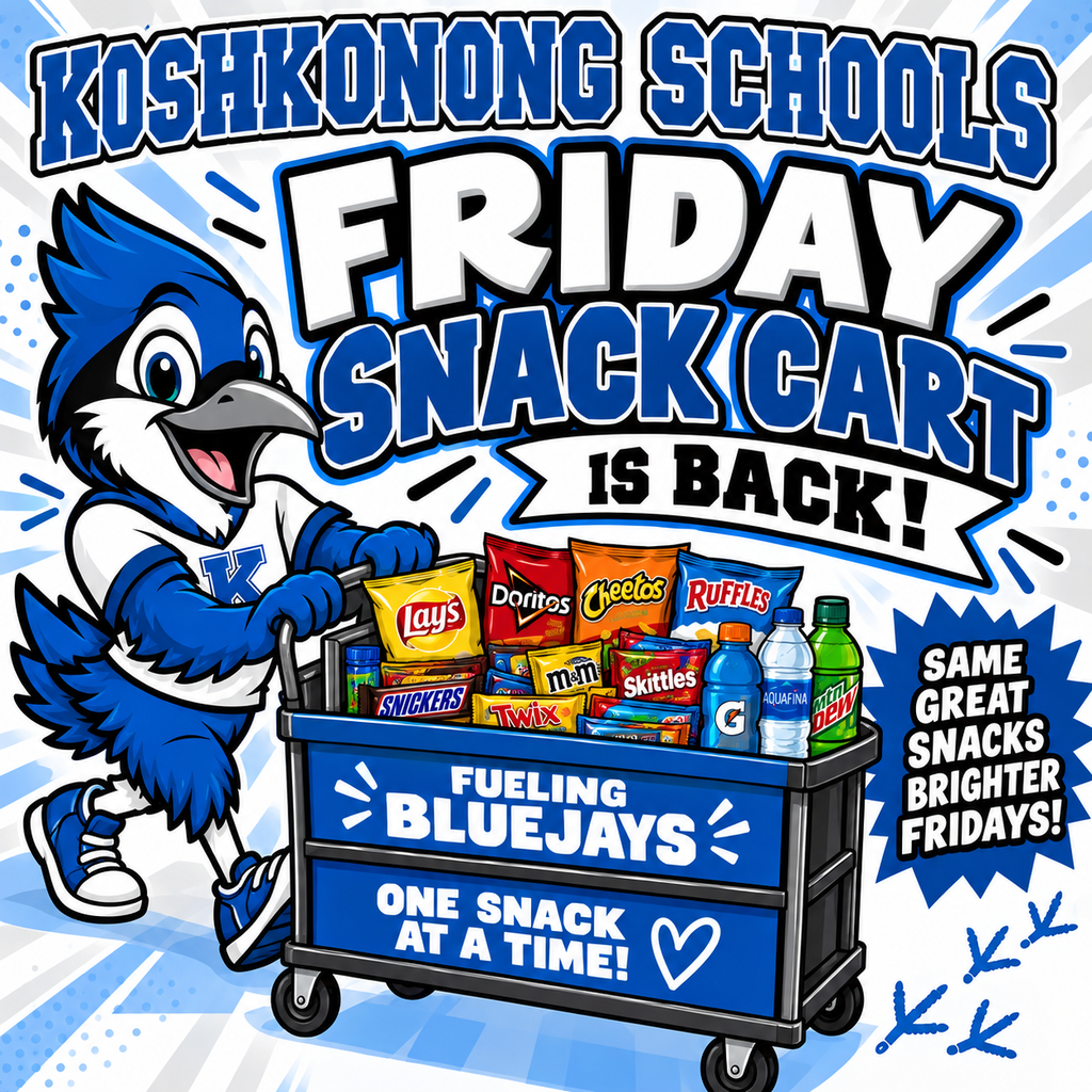 Snack cart returns Fridays!!
