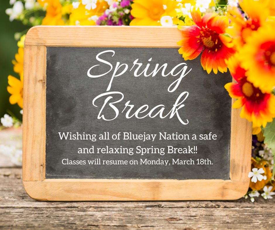 Spring Break 3/8-3/17