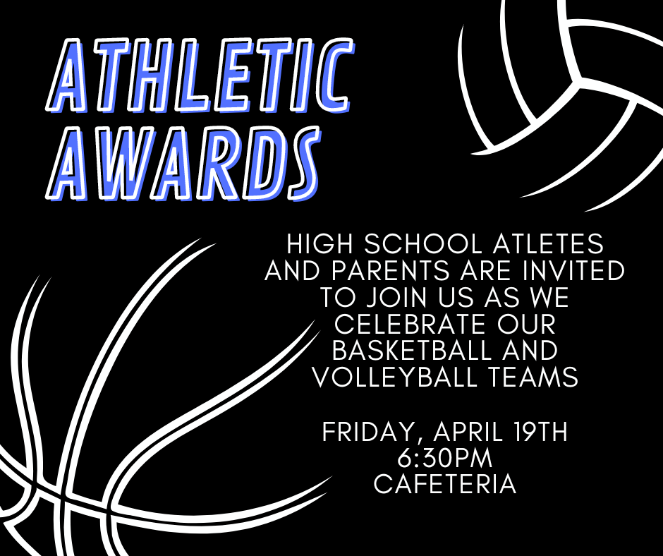 Athletic Night April 19th 6:30pm
