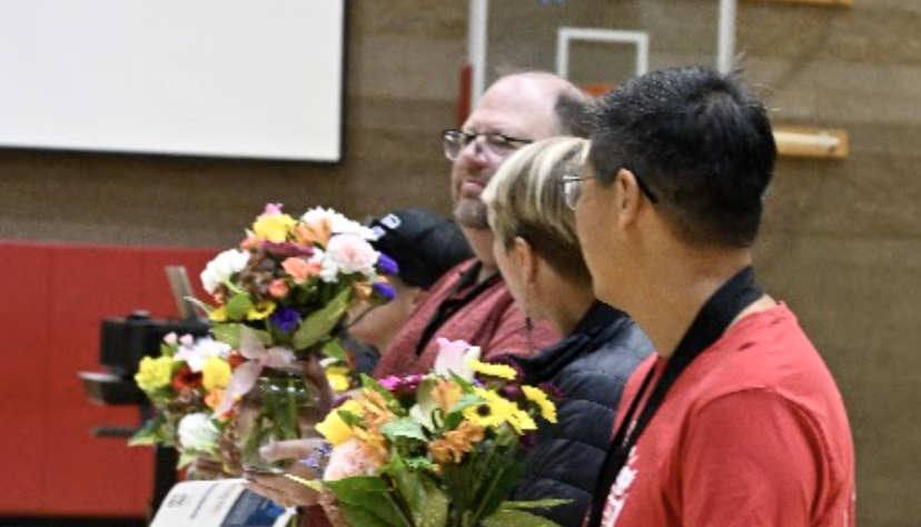 ocsd 2026 award recipients standing in a group with flowers