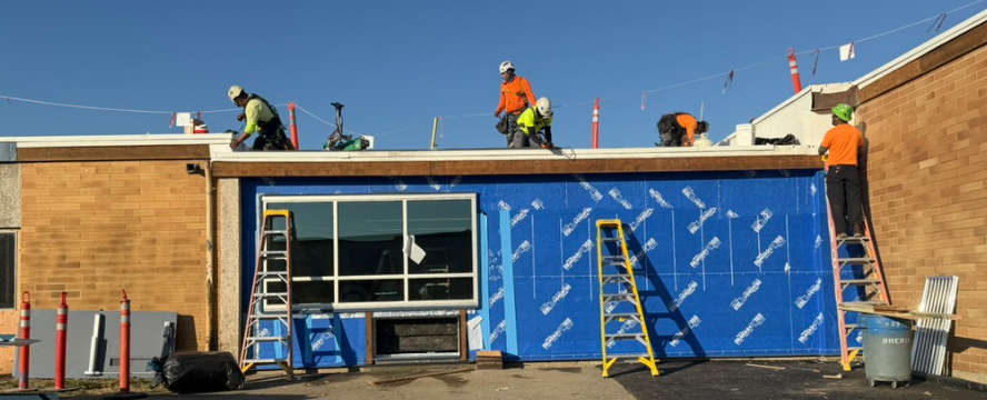 Construction in progress at holcomb