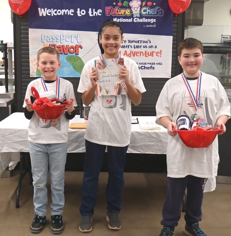 Students show off their recipes at the Future Chefs competition