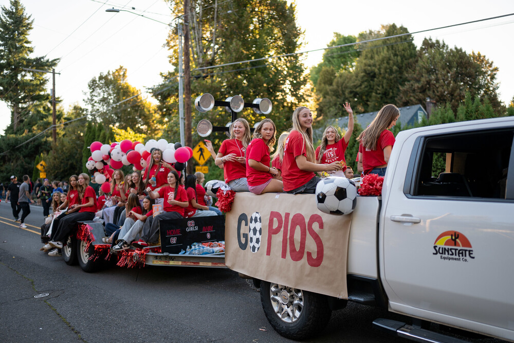 OCHS Girls Soccer at the Homecoming Parade
