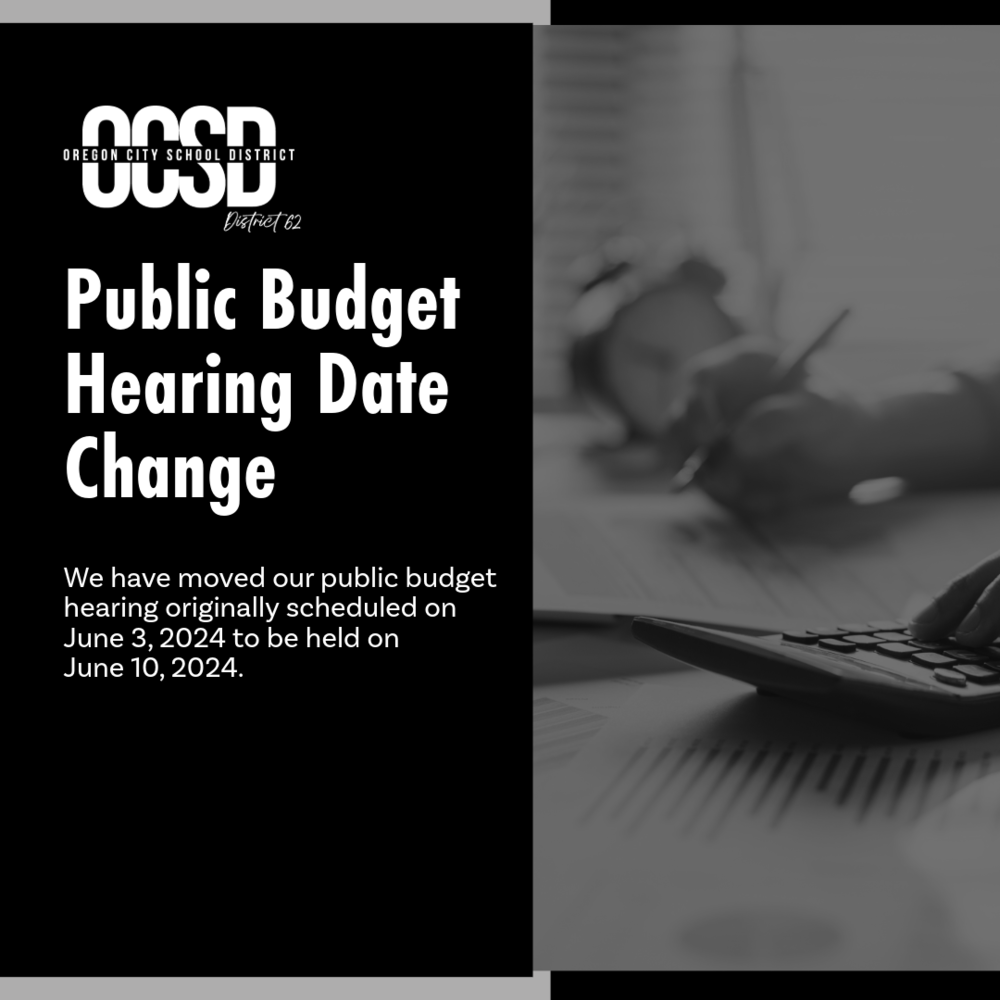 Public Budget Hearing Moved to June 10, 2024