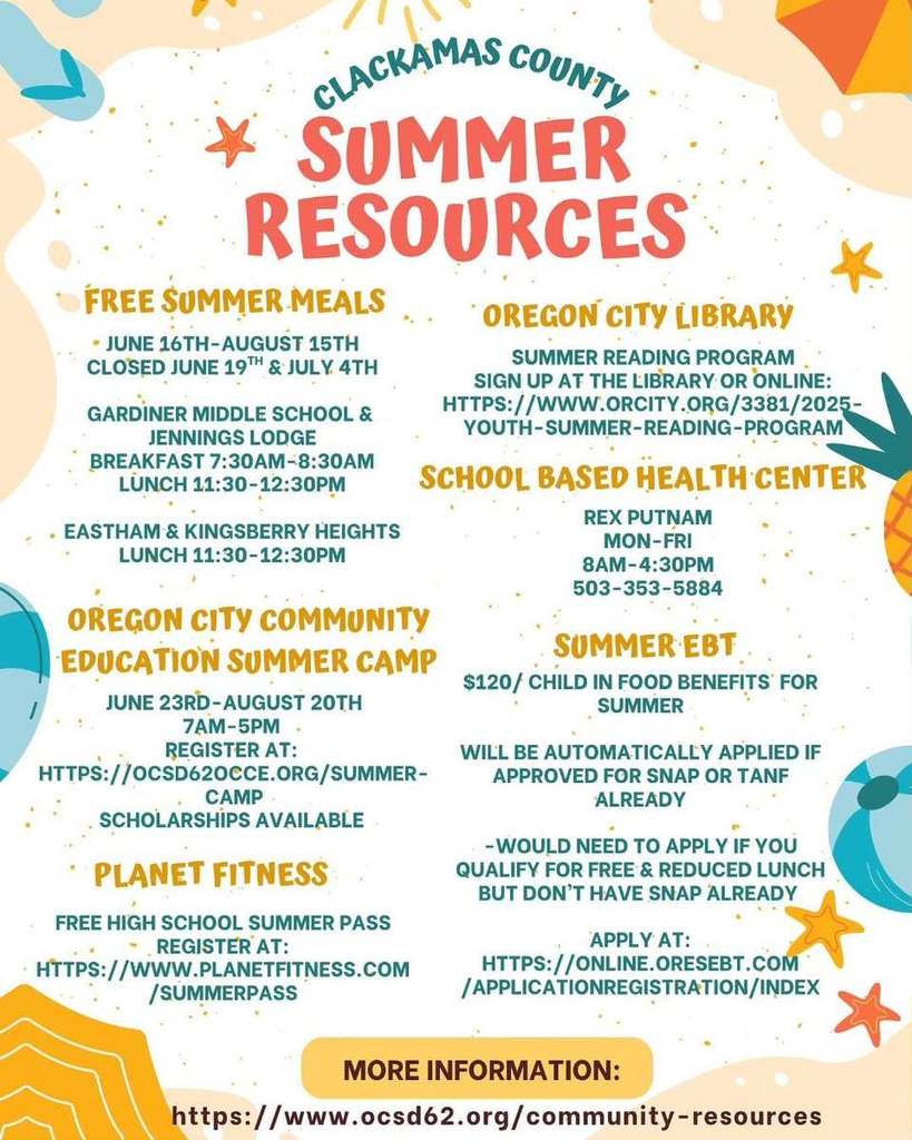 Summer Resources Flyer