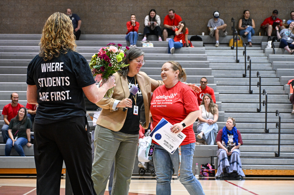 Ann Henson accepting award