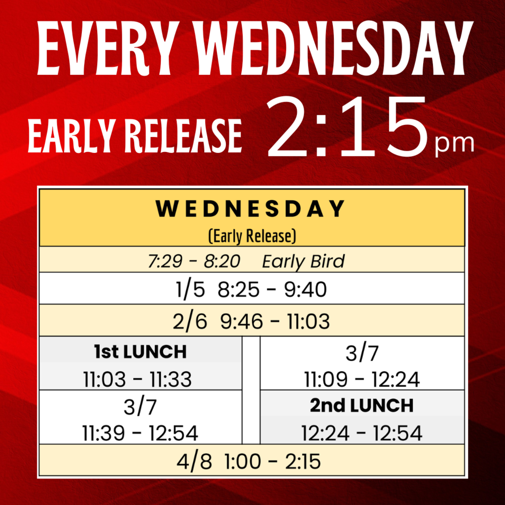 early release schedule