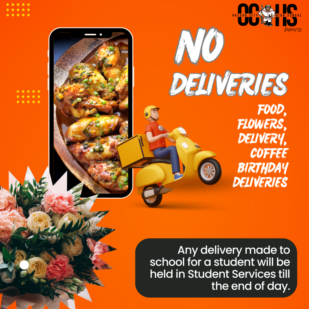 food delivery, flowers, coffee, birthday deliveries