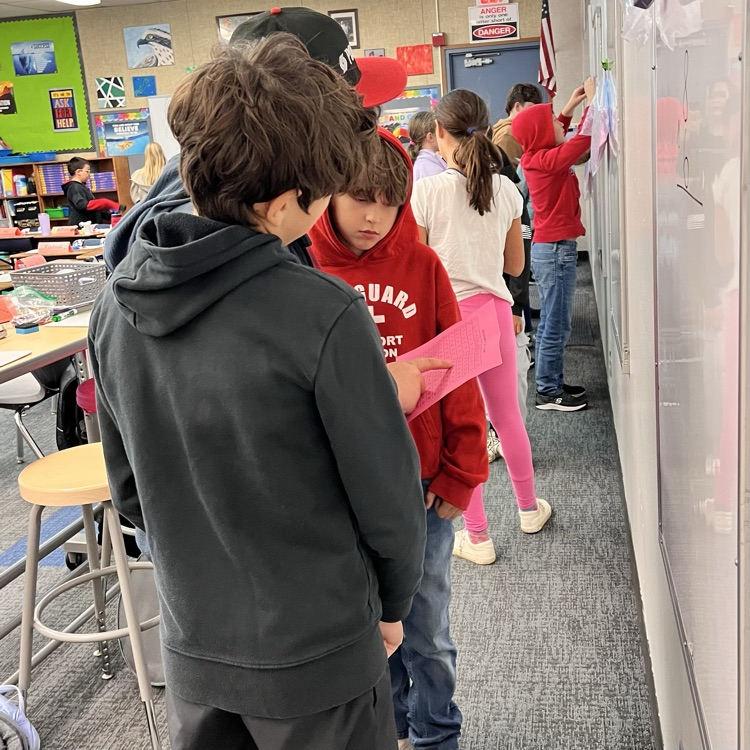students play a math game
