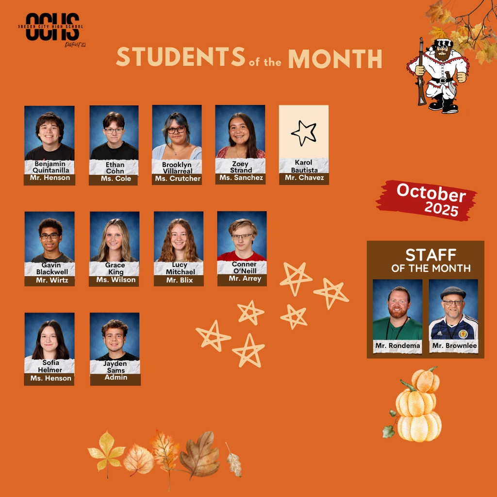 Student of the Month October 2025