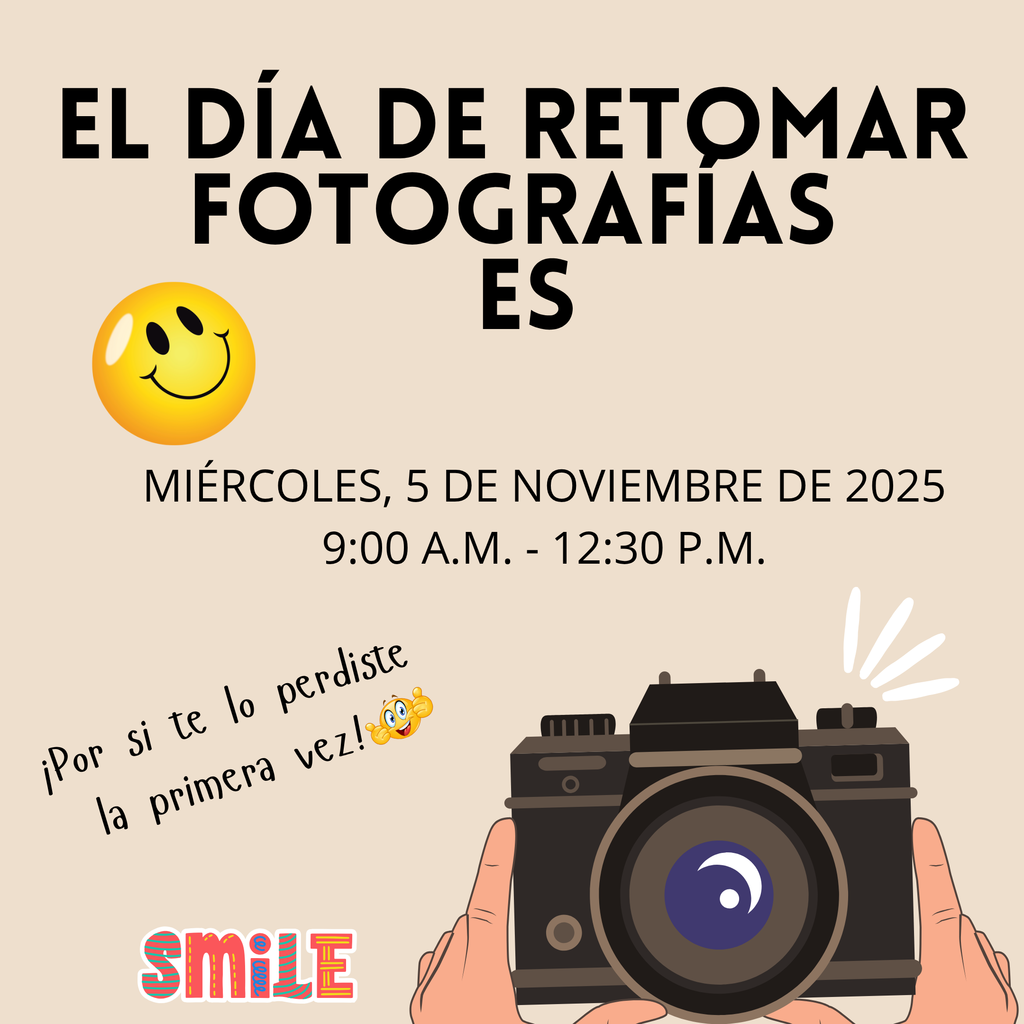 Picture Retake Day  flier in Spanish