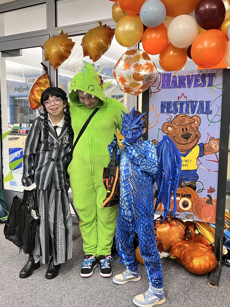 Children in Halloween costumes 