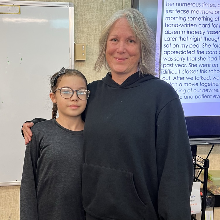 Students wearing black.