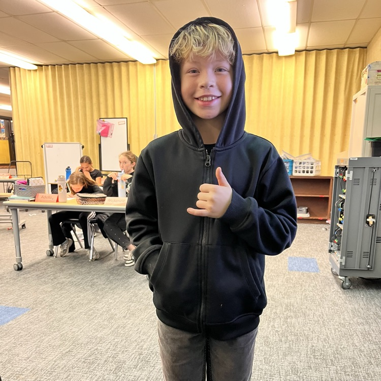 Students wearing black.