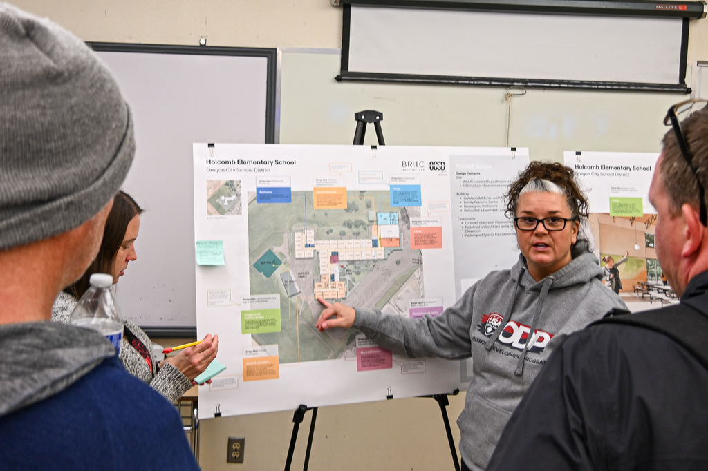 EDAG Members discussing the new conceptual designs