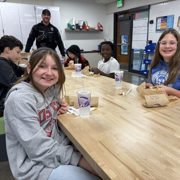 Officer Shockley brings lunch