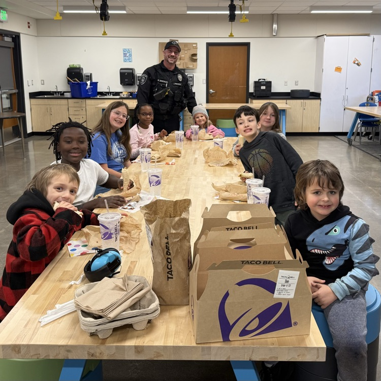 Officer Shockley brings lunch