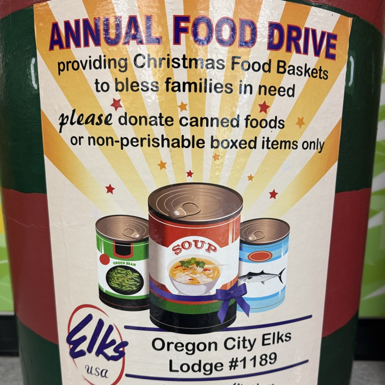 food drive barrels have arrived!