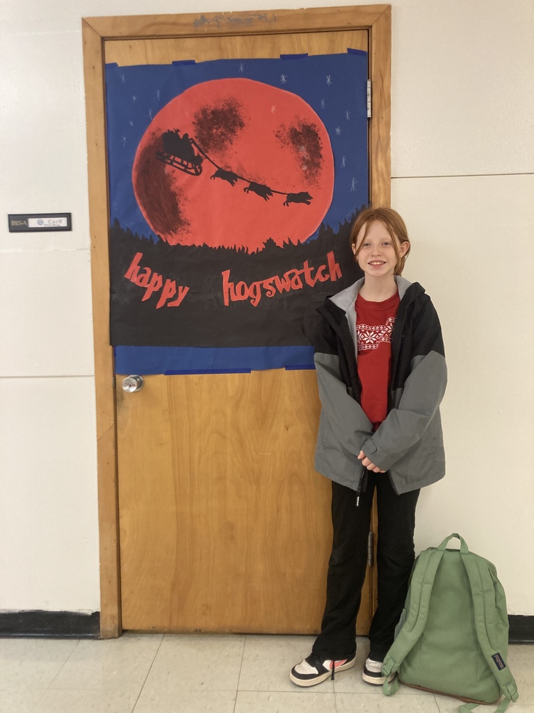 Let it snow creativity! ❄️ Ms. LaVoie’s students turned their classroom doors into winter masterpieces