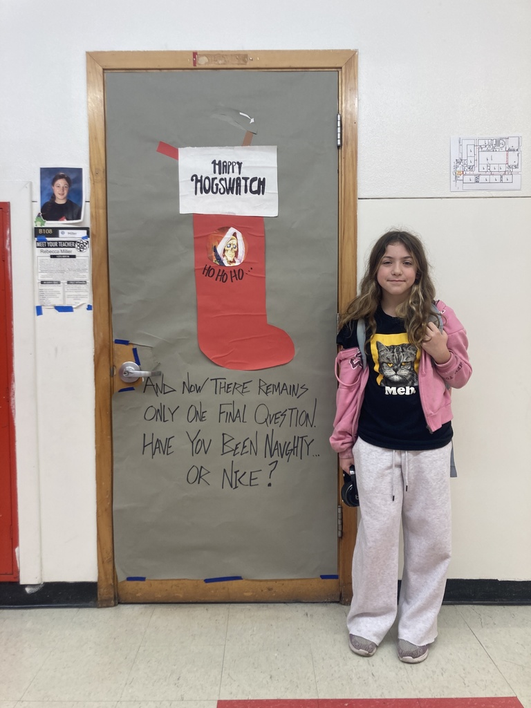 Let it snow creativity! ❄️ Ms. LaVoie’s students turned their classroom doors into winter masterpieces