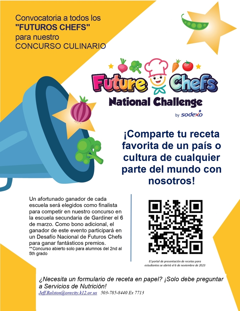 Future Chef EventFlyer w QR Code SPANISH