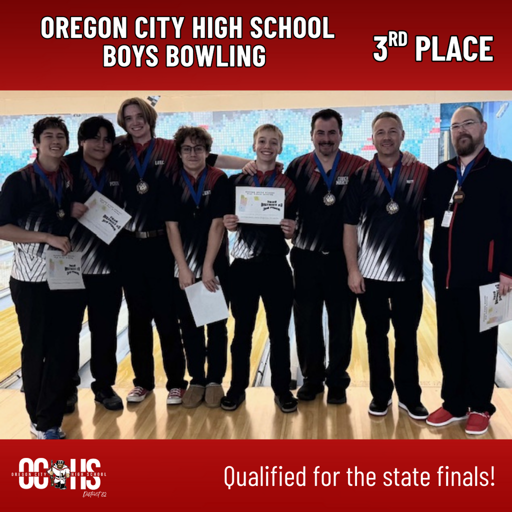 boys bowling - 3rd place at districts