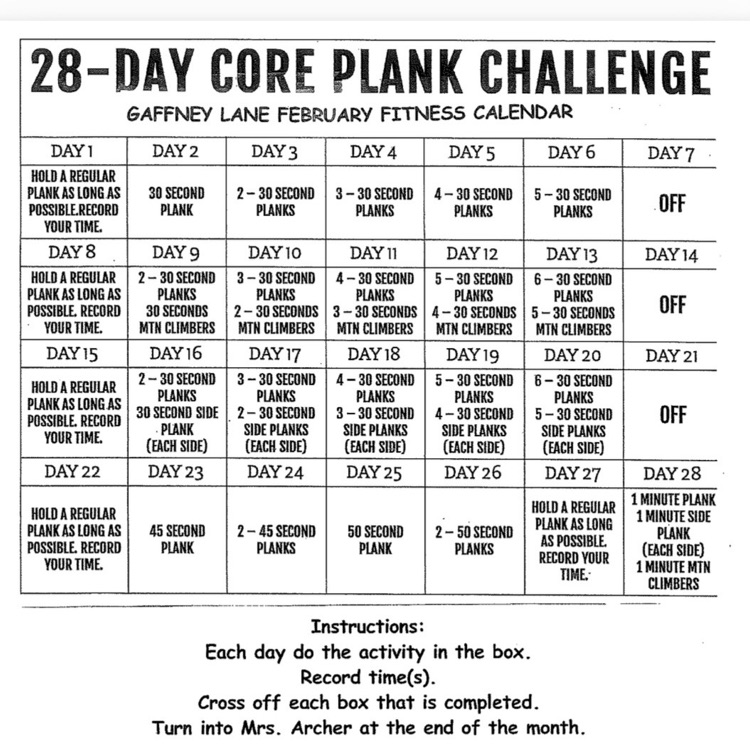 plank challenge