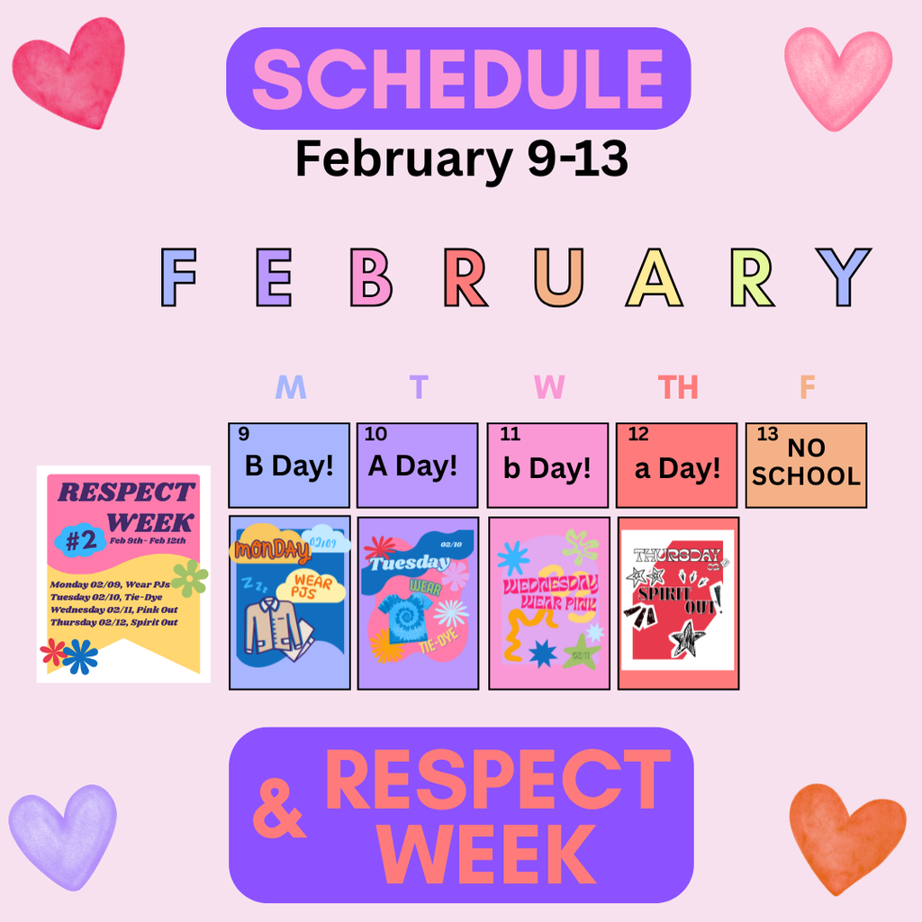 Schedule for Feb 9-13