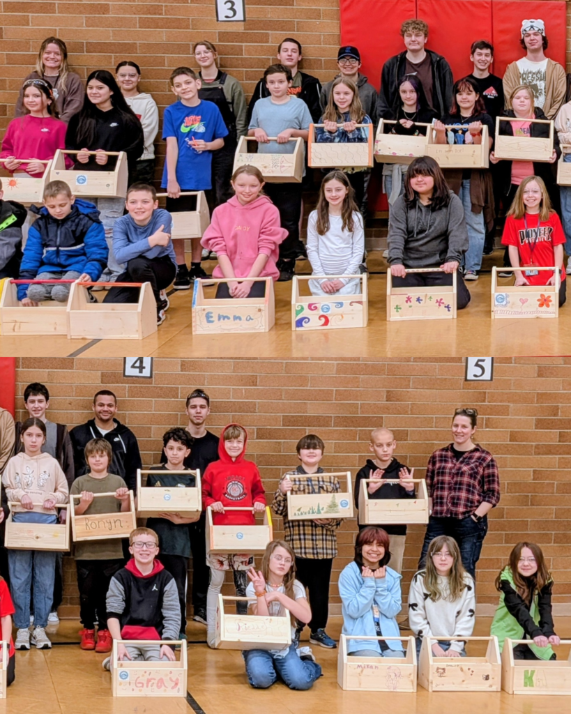 5th grade in OCSD built toolboxes with CAIS students