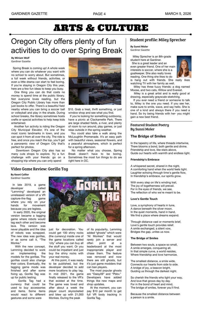 Gardiner Gazette - volume  7 edition 5