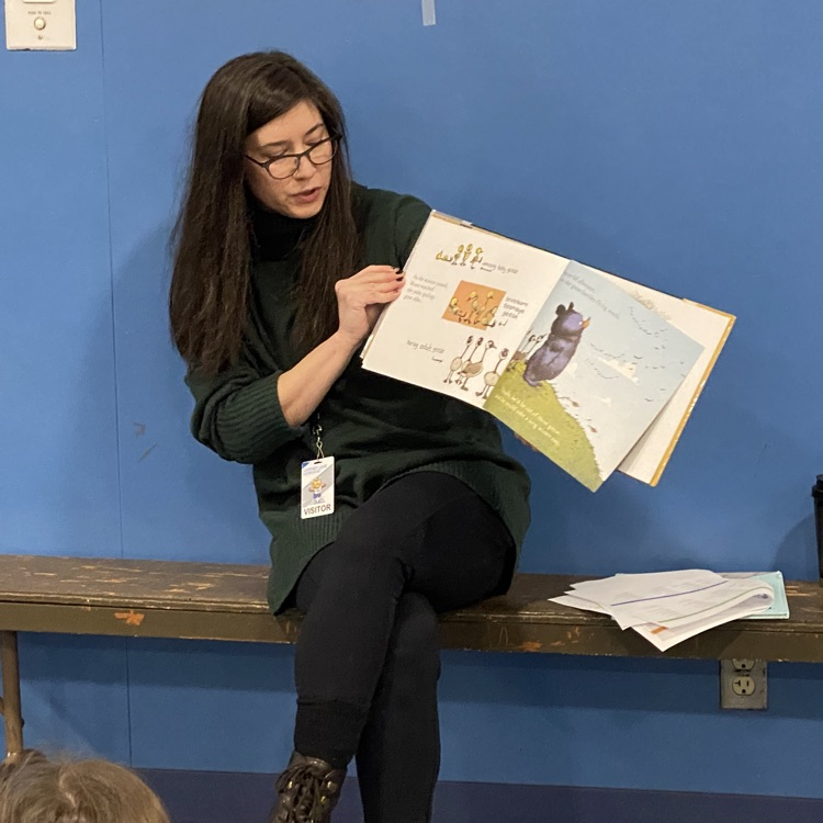 Readers reading to students