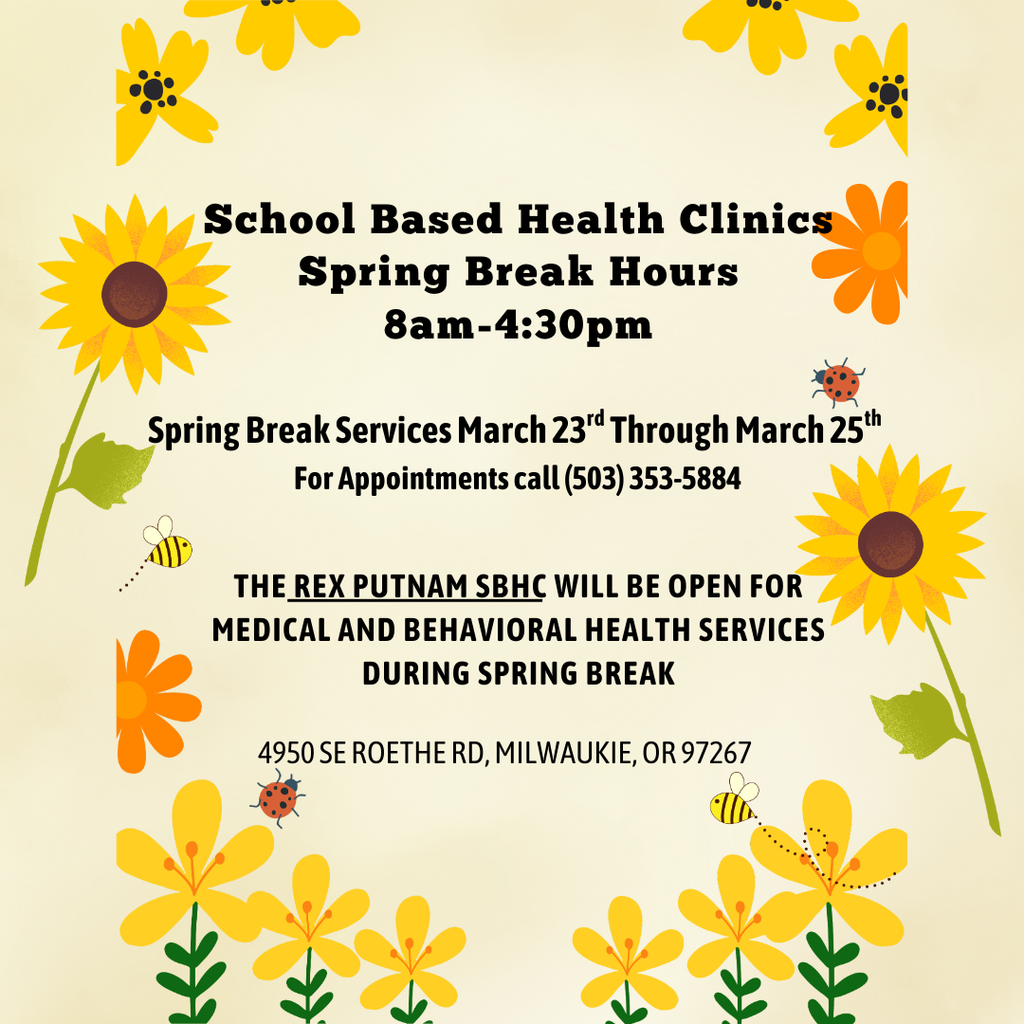 health center closed spring break