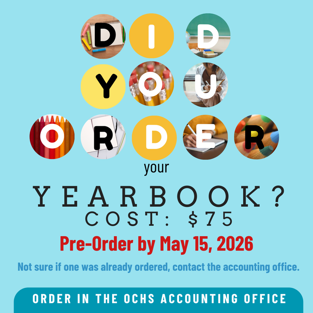 order yearbook by May 1st