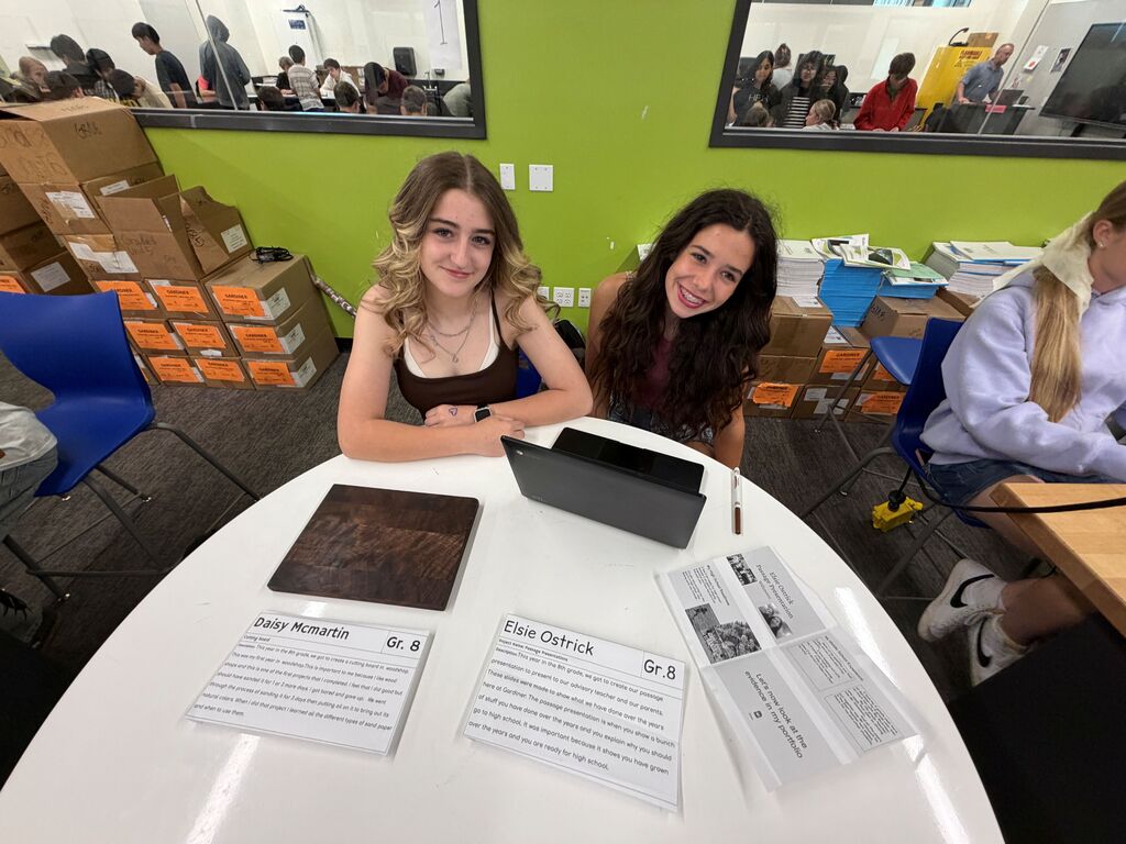 students doing presentations