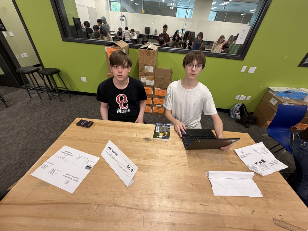 students doing presentations