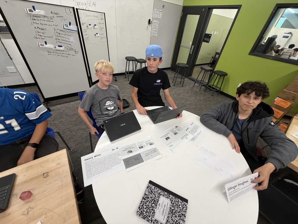 students doing presentations