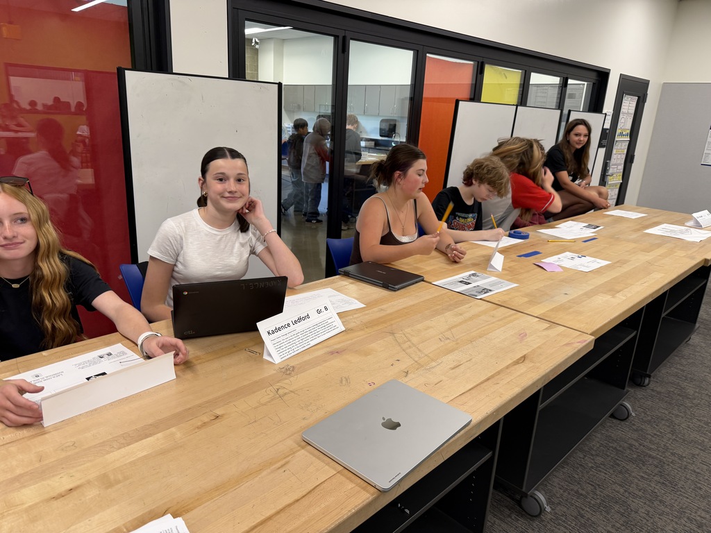students doing presentations