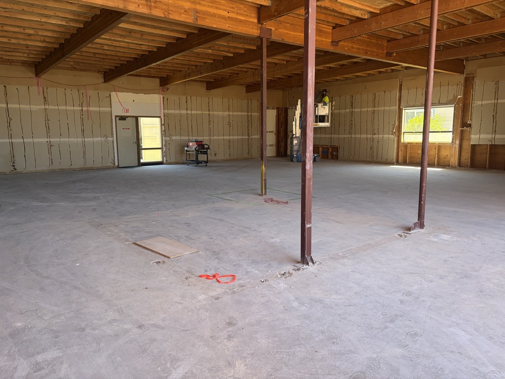 Any empty room that is under construction.