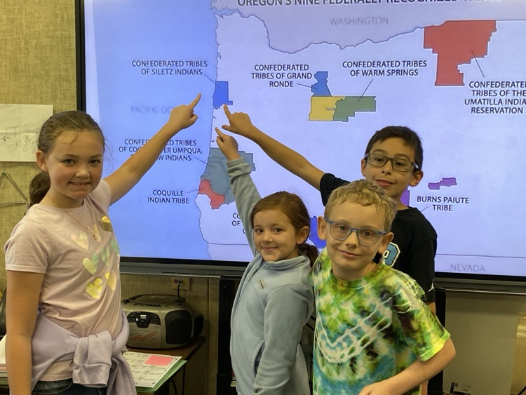 Students speak about the 9 Federally Recognized Confederated Tribes of Oregon 